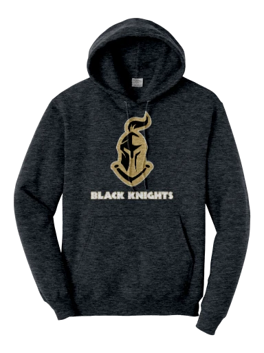GVYF Black Knights Core Fleece Pullover Hooded Sweatshirt preview, front