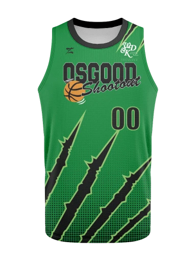 Men's Basketball Jersey Green preview, front