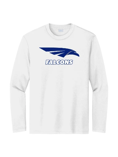 GVYF Falcons Youth Long Sleeve PosiCharge Competitor Tee preview, front