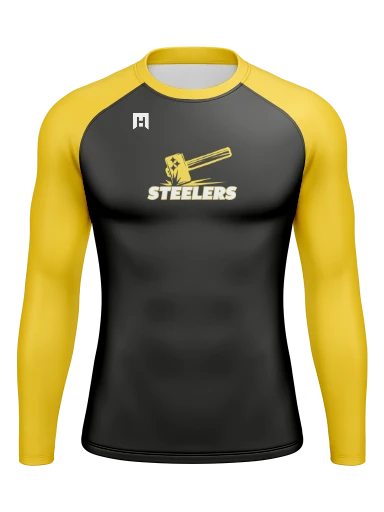 Men’s Compression Raglan Long Sleeve Rash Guard preview, front