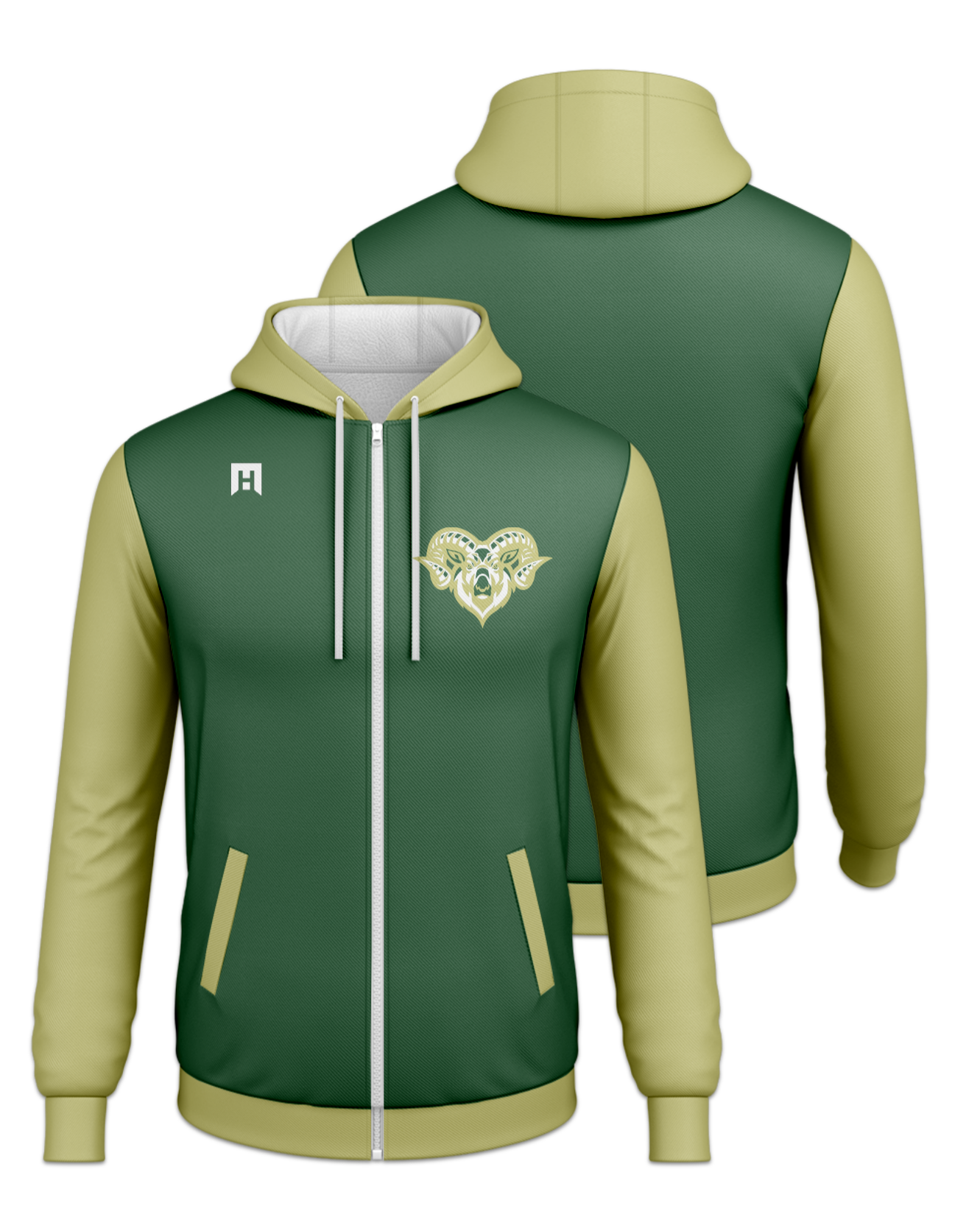 Rendered product preview, stack
