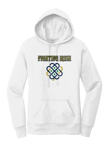 GVYF Fighting Irish Women's Core Fleece Pullover Hooded Sweatshirt preview, front