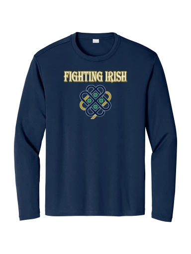 GVYF Fighting Irish Long Sleeve PosiCharge Competitor Tee preview, front