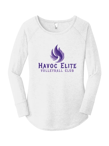 District Women's Perfect Tri Long Sleeve Tunic Tee preview, front