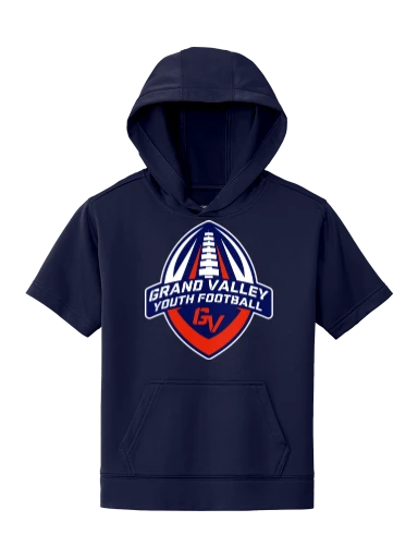 Youth Sport-Wick Fleece Short Sleeve Hooded Pullover preview, front