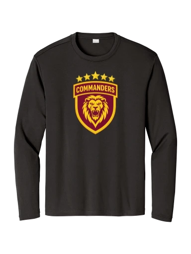GVYF Commanders Long Sleeve PosiCharge Competitor Tee preview, front
