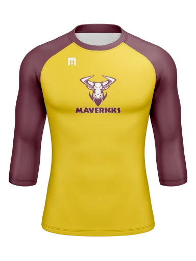 Men’s Compression Raglan Long Sleeve Rash Guard preview, front