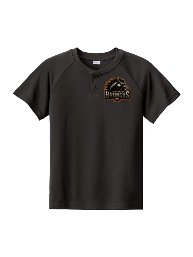 Sport-Tek Youth PosiCharge Competitor 2-Button Henley preview, front