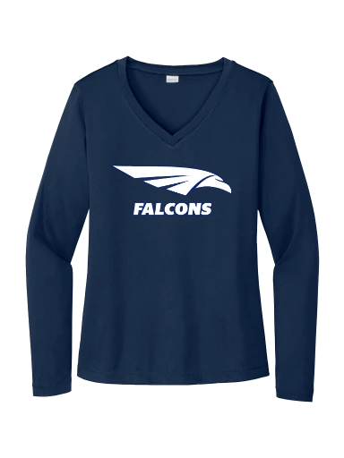 Women's Long Sleeve PosiCharge Competitor V-Neck Tee preview, front