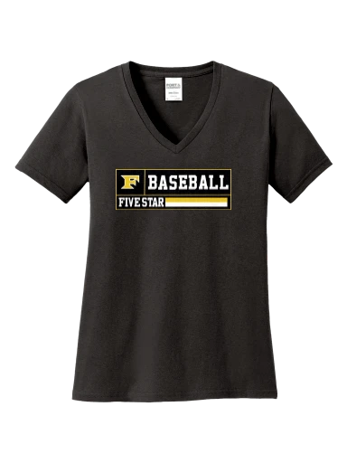 Port & Co Women's Core Cotton V-Neck Tee preview, front