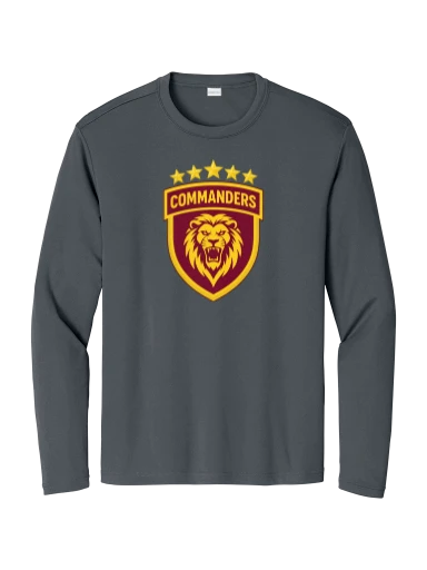 GVYF Commanders Long Sleeve PosiCharge Competitor Tee preview, front