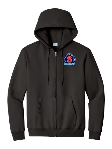 Port & Co Essential Fleece Full-Zip Hooded Sweatshirt preview, front