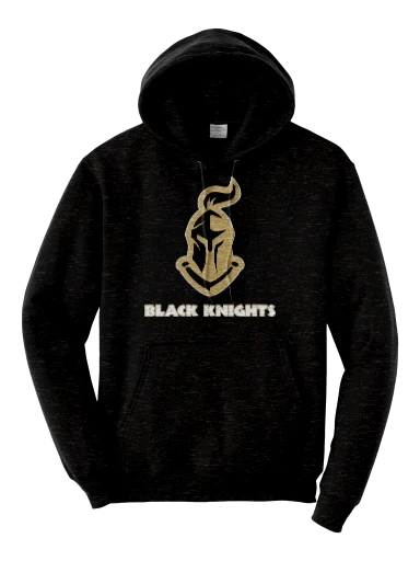 GVYF Black Knights Core Fleece Pullover Hooded Sweatshirt preview, front