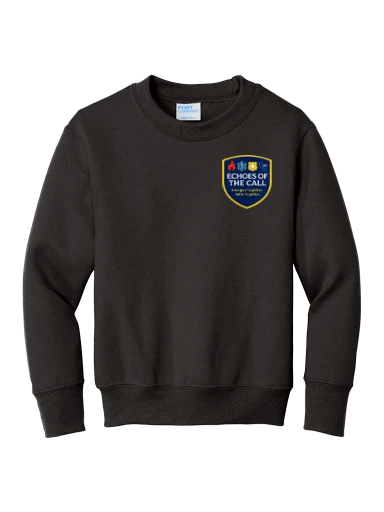 Port & Co Youth Core Fleece Crewneck Sweatshirt preview, front