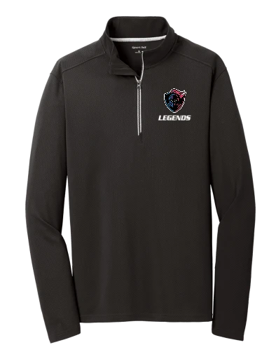 Embroidered Textured 1/4-Zip preview, front