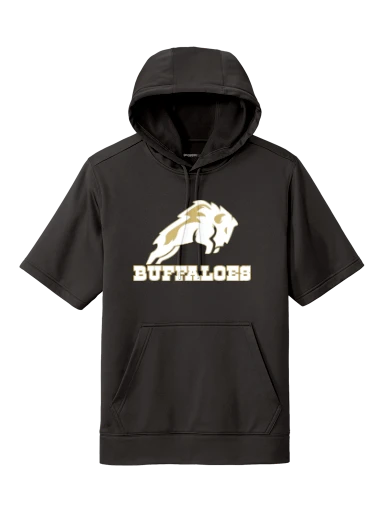 GVYF Buffaloes Sport-Wick Fleece Short Sleeve Hooded Pullover preview, front