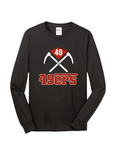 GVYF 49ers Long Sleeve Core Cotton Tee preview, front