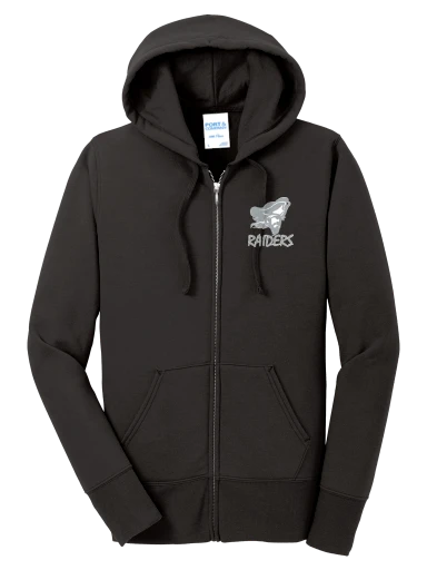 GVYF Raiders Women's Core Fleece Full-Zip Hooded Sweatshirt preview, front