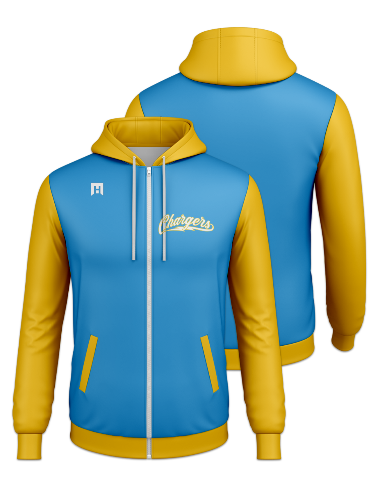 Rendered product preview, stack