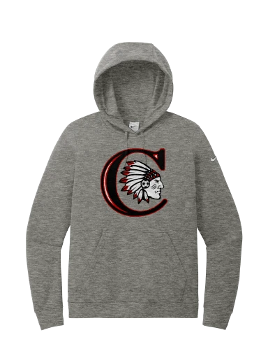 Nike Women's Club Fleece Sleeve Swoosh Pullover Hoodie preview, front