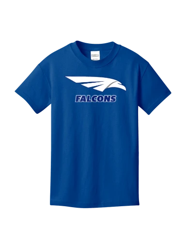 GVYF Falcons Youth Core Cotton Tee preview, front
