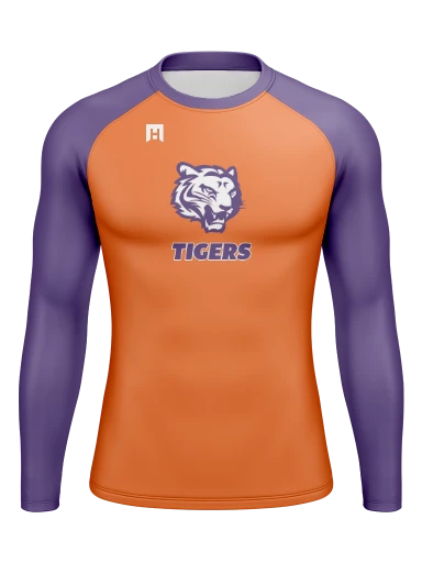 Men’s Compression Raglan Long Sleeve Rash Guard preview, front