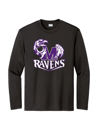 GVYF Ravens Youth Long Sleeve PosiCharge Competitor Tee preview, front
