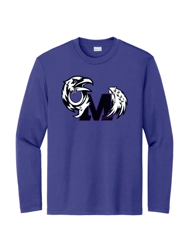 GVYF Ravens Youth Long Sleeve PosiCharge Competitor Tee preview, front
