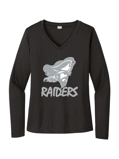 GVYF Raiders Women's Long Sleeve PosiCharge Competitor V-Neck Tee preview, front