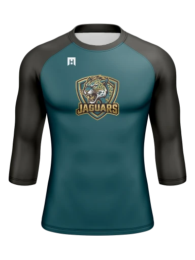 Men’s Compression Raglan Long Sleeve Rash Guard preview, front