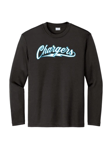 GVYF Chargers Youth Long Sleeve PosiCharge Competitor Tee preview, front