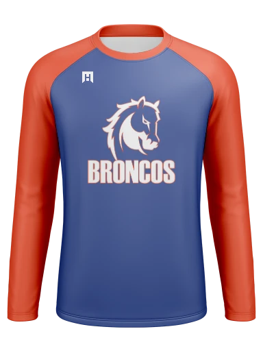 GVYF Broncos Men's Core LS Multisport Jersey preview, front