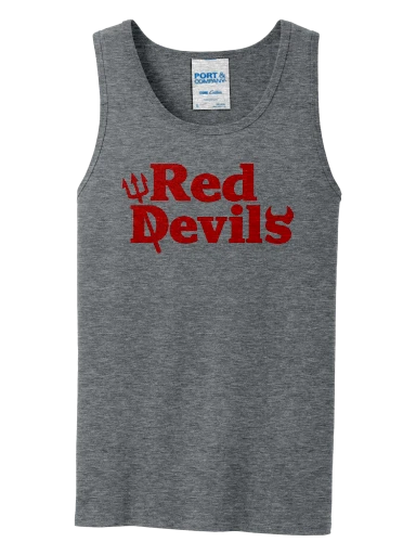 Red Devil Unisex tank + WL on back preview, front