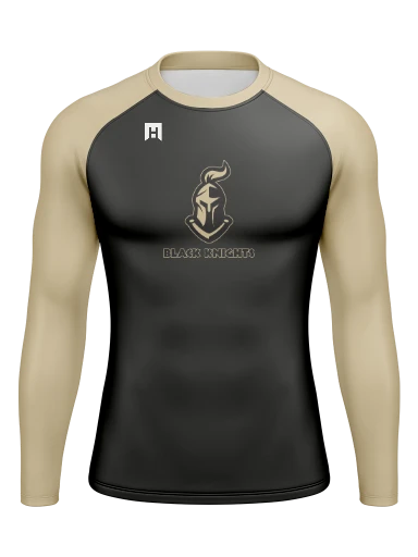 Men’s Compression Raglan Long Sleeve Rash Guard preview, front