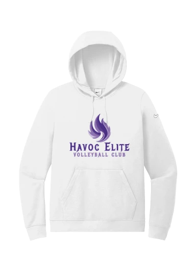 Nike Women's Club Fleece Sleeve Swoosh Pullover Hoodie preview, front