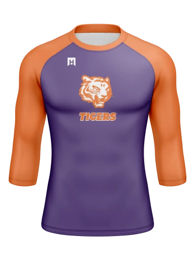 Men’s Compression Raglan Long Sleeve Rash Guard preview, front