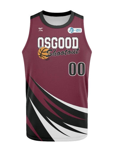 HS Basketball Jersey Maroon preview, front