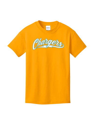 GVYF Chargers Youth Core Cotton Tee preview, front