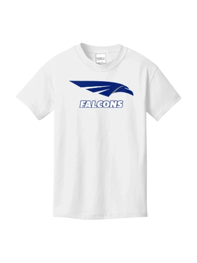 GVYF Falcons Youth Core Cotton Tee preview, front