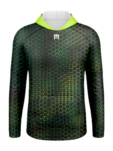 Men’s Raglan Hooded Long Sleeve Tshirt