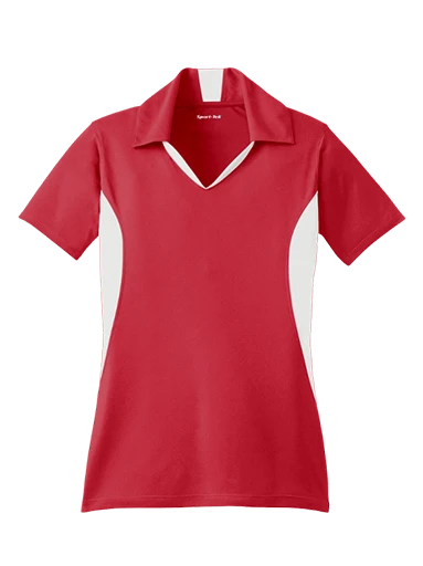 Sport-Tek Women's Side Blocked Micropique Sport-Wick Polo